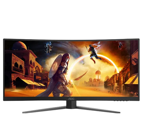 AOC CU34G4 - 34" CURVE UWQHD 180Hz Fast VA 0.5ms Adaptive Sync FreeSync Premium, vue 4