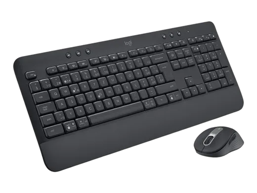 Logitech MK650 Graphite Signature - Wireless combo, vue 3