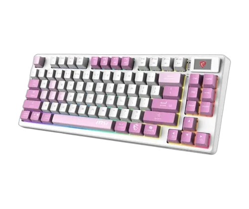 MSI Forge GK600 TKL - Mécanique - Sans-Fil - RGB - Violet