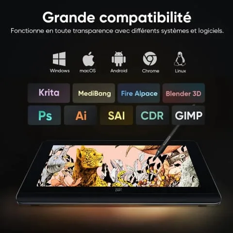 XPPEN Artist Pro 16 Gen 2 MD160QH - 5080LPI 16" Noir, vue 5