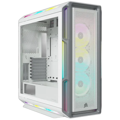 Corsair iCUE 5000T Midi-Tower, RGB, Tempered Glass - weiÃŸ, vue 1
