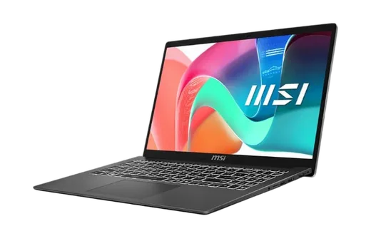 MSI Modern 15 F1MG-1404FRNNN - 15.6" FHD Core 5 120U 16Go 512Go W11, vue 3