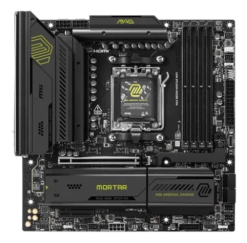 MSI MAG B850M MORTAR WIFI - B850/AM5/DDR5/mATX, vue 4