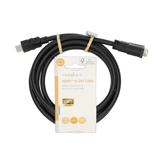 Nedis Câble HDMI vers DVI-D - 2m  - Noir