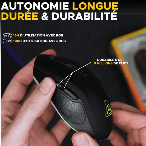 The G-LAB Kult Krypton - Sans-Fil - RGB - Noir, vue 6
