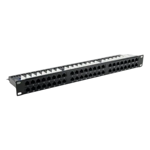 Panneau 1U 19" 48 ports CAT6 UTP, vue 1