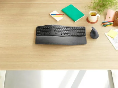 Logitech K860 for Business - Membrane - Sans-Fil - Graphite, vue 6