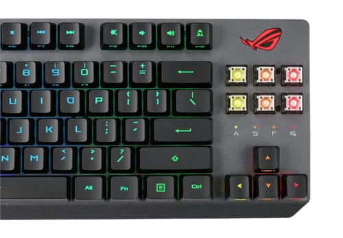 Asus ROG Strix Scope RX TKL Deluxe - Optique - Sans-Fil - RGB - Noir, vue 5
