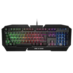 Spirit Of Gamer PRO-K5 - Membrane - Filaire - RGB - Noir