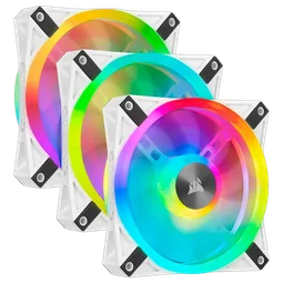 Corsair Kit de trois ventilateurs QL120 RGB Blancs 120mm - CO-9050104-WW