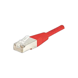 Cordon Cat 6, 4P Moule 3.00 m FTP Rouge