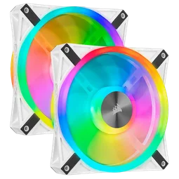Corsair Kit x2 iCUE QL140 RGB Blanc 140mm - CO-9050106-WW