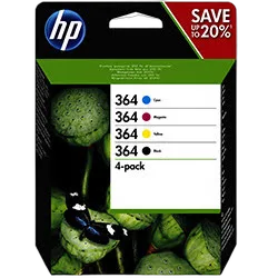 Pack Cartouches Noire et Couleurs HP 364 - N9J73AE
