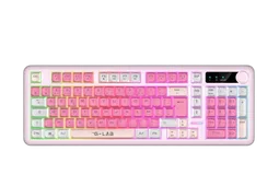 The G-LAB Keyz Caesium EX WL - Membrane - Sans fil - RGB - Rose