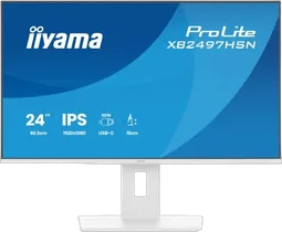 Iiyama ProLite XB2497HSN-W1 - 24" FHD 100Hz IPS USB-C Dock RJ45 Pivot HP Blanc