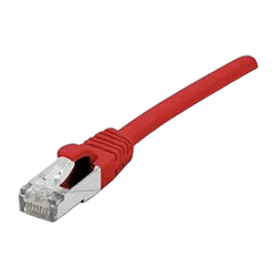 Dexlan Cable Cat.6A S/FTP LS0H Rouge Snagless - 0.5m