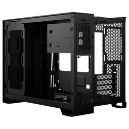 Corsair 2500X Tempered Glass mATX MT - Black/Obsidian Alum, vue 5