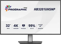 Iiyama ProGraphic - 32" 4K IPS Black 99% DCI P3 USB-C Dock Certifié Pantone