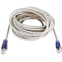Câble RJ11 Plat 2m Blanc, vue 1
