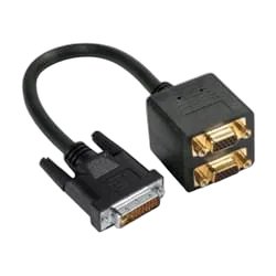 Adaptateur DVI-I vers 2xVGA mâle/femelle, vue 1