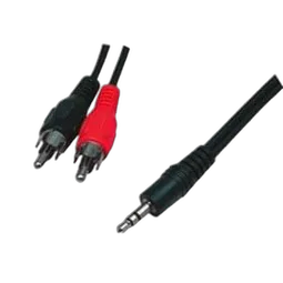 Câble Audio Jack 3.5 vers 2xRCA mâle/mâle - 1.2m, vue 1