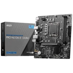 MSI PRO H610M-E - H610/LGA1700/DDR5/mATX-Seconde Vie