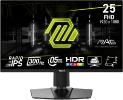 MSI MAG 255PXF -24.5" FHD 300Hz Fast IPS 1ms Pivot FreeSync Premium
