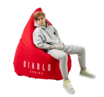 Diablo Chairs Pouf Gamer - Rouge, miniature 3