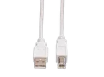 VALUE Câble USB-A 2.0 vers USB-B mâle/mâle- 1,8m - Blanc, miniature 2