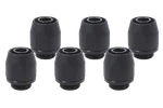 Alphacool Lot de 6 Raccord HF TPV Metal 12,7/7,6mm - Noir, miniature 1