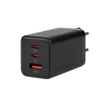 Nedis Chargeur GaN Power Delivery 65W - 3 ports - Noir, miniature 3