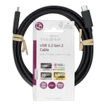 Nedis Câble USB-C 3.2 mâle/mâle - 100W - 2m - Noir, miniature 1