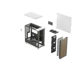 Fractal Design North XL Chalk White TG Clear - MT/Sans Alim/E-ATX, miniature 20
