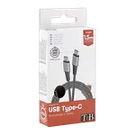 T'nB Câble USB-C vers USB-C - 1,5m nylon RPET - Noir, miniature 5