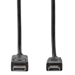 Nedis Câble DisplayPort vers HDMI - 2m - Noir, miniature 1