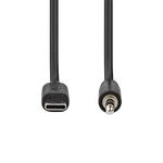 Nedis Câble USB-C vers Jack 3.5mm mâle/mâle - 1m - Noir, miniature 2