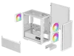 Deepcool CH360 DIGITAL Blanc - GT/Sans Alim/Micro-ATX, miniature 12