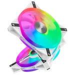 Corsair Kit x2 iCUE QL140 RGB Blanc 140mm - CO-9050106-WW, miniature 5