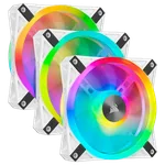 Corsair Kit de trois ventilateurs QL120 RGB Blancs 120mm - CO-9050104-WW, miniature 1