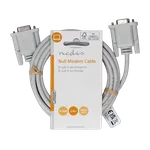 Nedis Câble D-Sub 9 femelle/femelle - 3m - Blanc, miniature 1