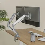 Kimex International Support de bureau Full Motion 2 écrans 17"- 32" VESA Max 100x100 Charge Max 18Kg, miniature 7