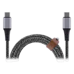 T'nB Câble USB-C vers USB-C - 1,5m nylon RPET - Noir, miniature 3