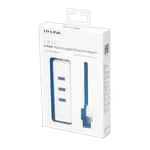 TP-Link USB 3.0 Gigabit Ethernet + hub 3 ports USB 3.0, miniature 2