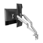 Kimex International Support de bureau Full Motion 2 écrans 17"- 32" VESA Max 100x100 Charge Max 18Kg, miniature 5