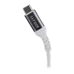 T'nB Câble USB-C vers USB-C - 100W - Tressé - 2m - Blanc, miniature 3