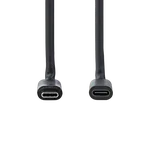 Nedis Câble USB-C 3.2 mâle/femelle - 60W - 1m - Noir, miniature 2