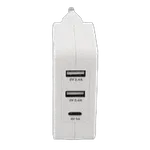 Chargeur mural 3 ports - 2xUSB-A - USB-C - Blanc, miniature 6