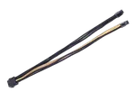 Silverstone Cable tressé 8-Pin EPS/ATX 4+4-Pin 300mm GOLD/Black, miniature 2