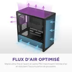 NZXT H3 Flow Noir - MT/Sans Alim/mATX, miniature 10