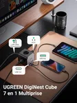 UGREEN Station de charge cube 7 ports - 65W - Noir/Gris, miniature 2